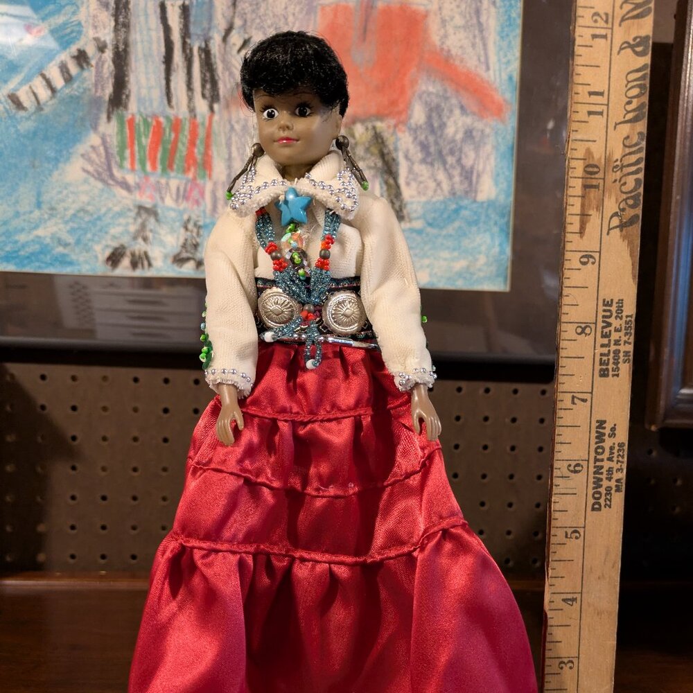 hand crafted native American doll